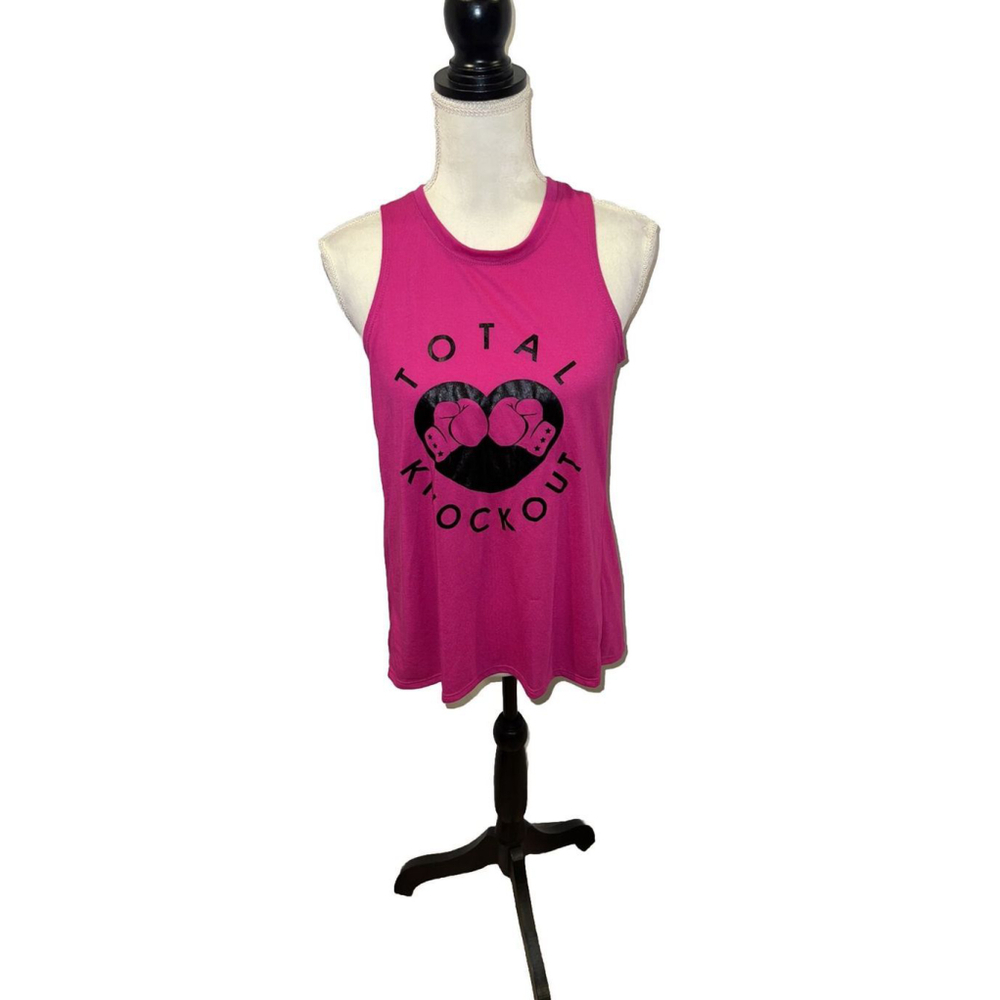 Women’s City Streets Activewear Tank “Total Knockout” - Pink - Size X Small